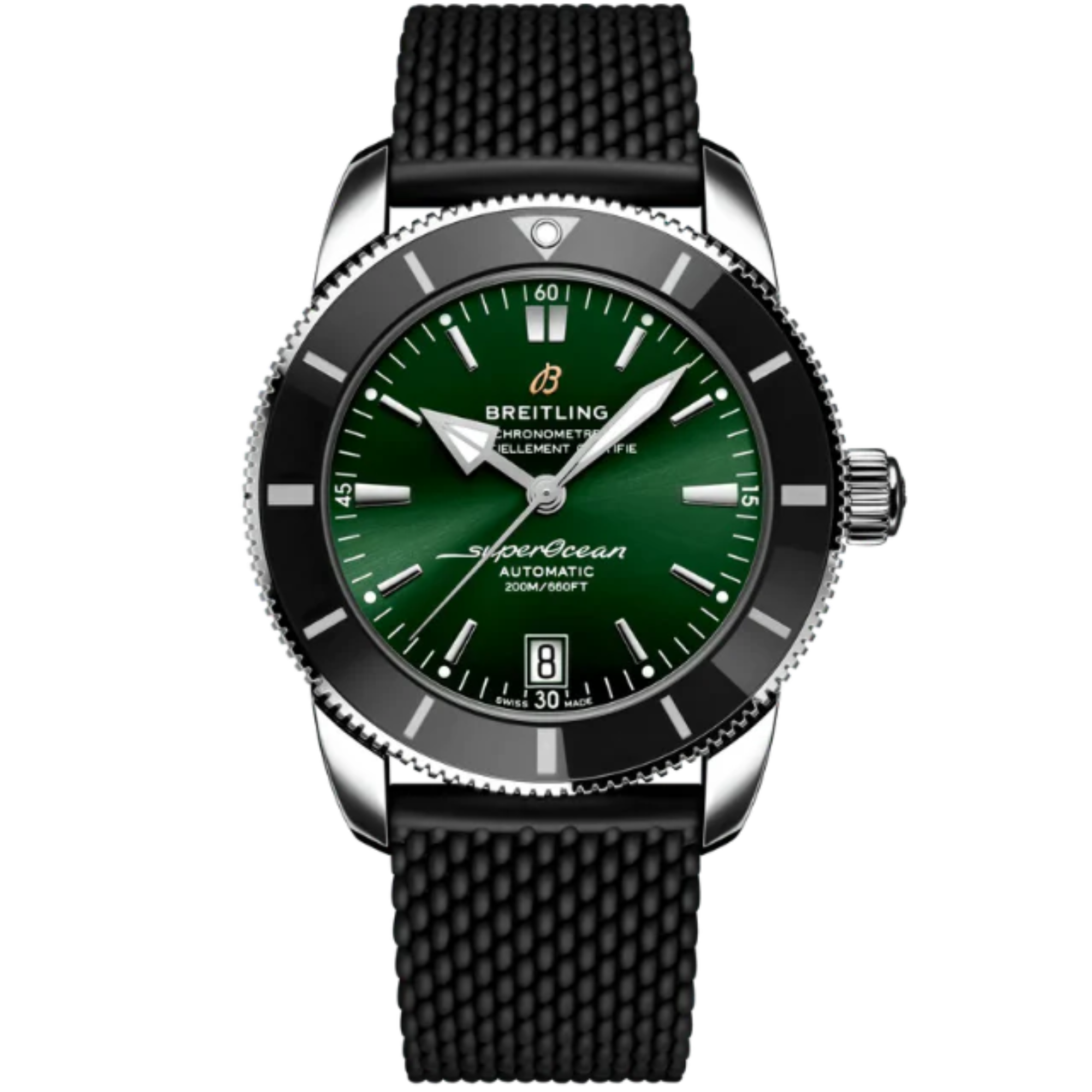 SUPEROCEAN HERITAGE B20 AUTOMATIC 42 MM STAINLESS STEEL WITH GREEN DIAL - Breitling