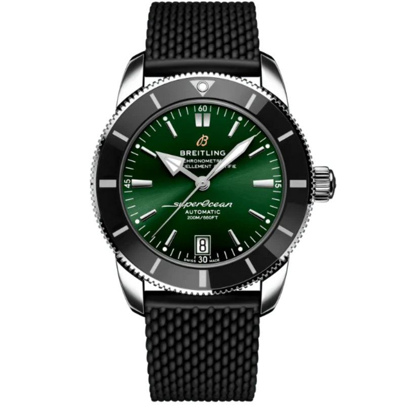 SUPEROCEAN HERITAGE B20 AUTOMATIC 42 MM STAINLESS STEEL WITH GREEN DIAL - Breitling