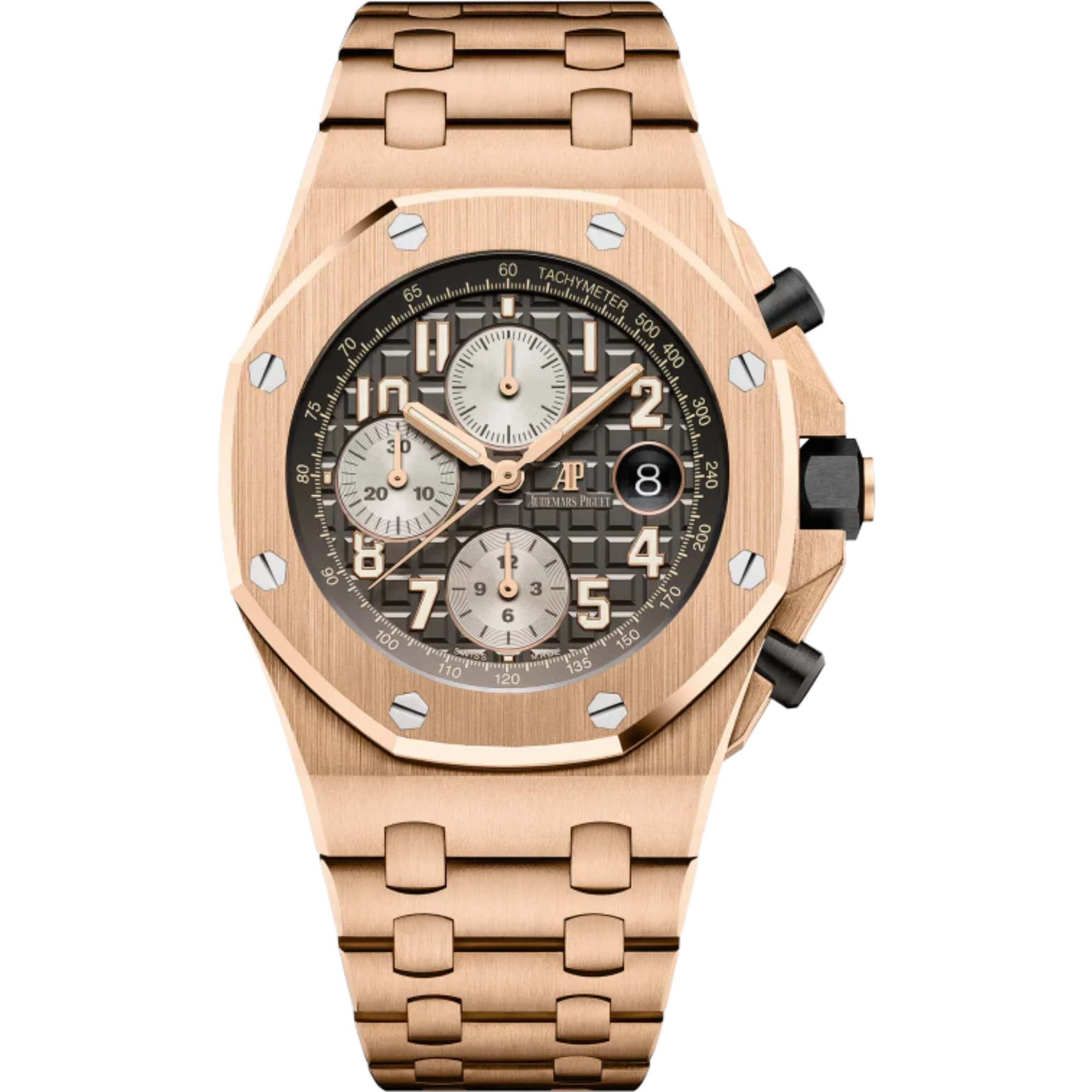 Audemars Piguet Royal Oak Offshore Chronograph Ref. 26470OR.OO.1000OR.02 42MM Rose Gold Brick Grey Dial - Audemars Piguet