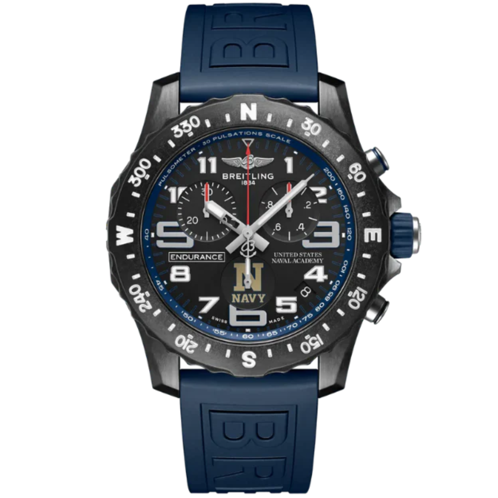 ENDURANCE PRO UNITED STATES NAVAL ACADEMY™ 44 MM BREITLIGHT® CASE WITH BLACK DIAL - Breitling