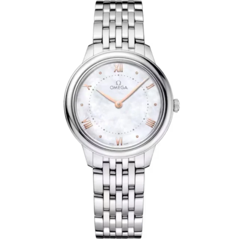 DE VILLE PRESTIGE 30 MM STAINLESS STEEL WITH MOTHER OF PEARL DIAL - Omega