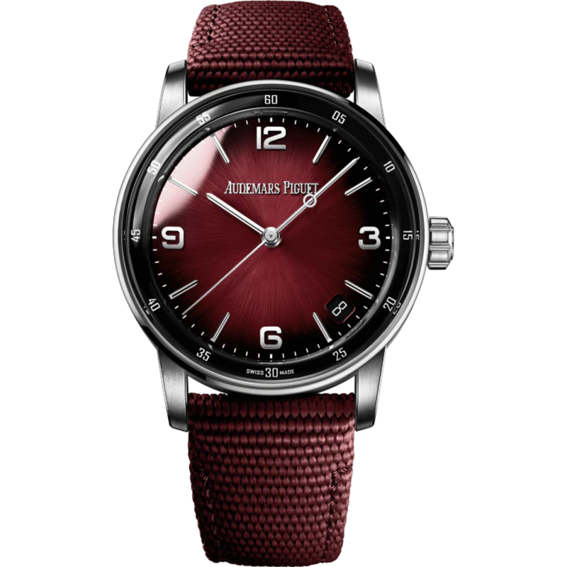 Code 11.59 by Audemars Piguet 41mm Burgundy Rubber Strap Smoked Lacquered Burgundy Dial 18-carat White Gold Case - Audemars Piguet