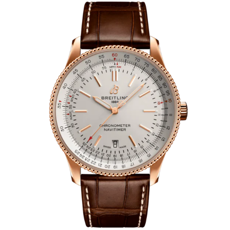 NAVITIMER AUTOMATIC 41 MM 18K ROSE GOLD WITH CREAM DIAL - Breitling