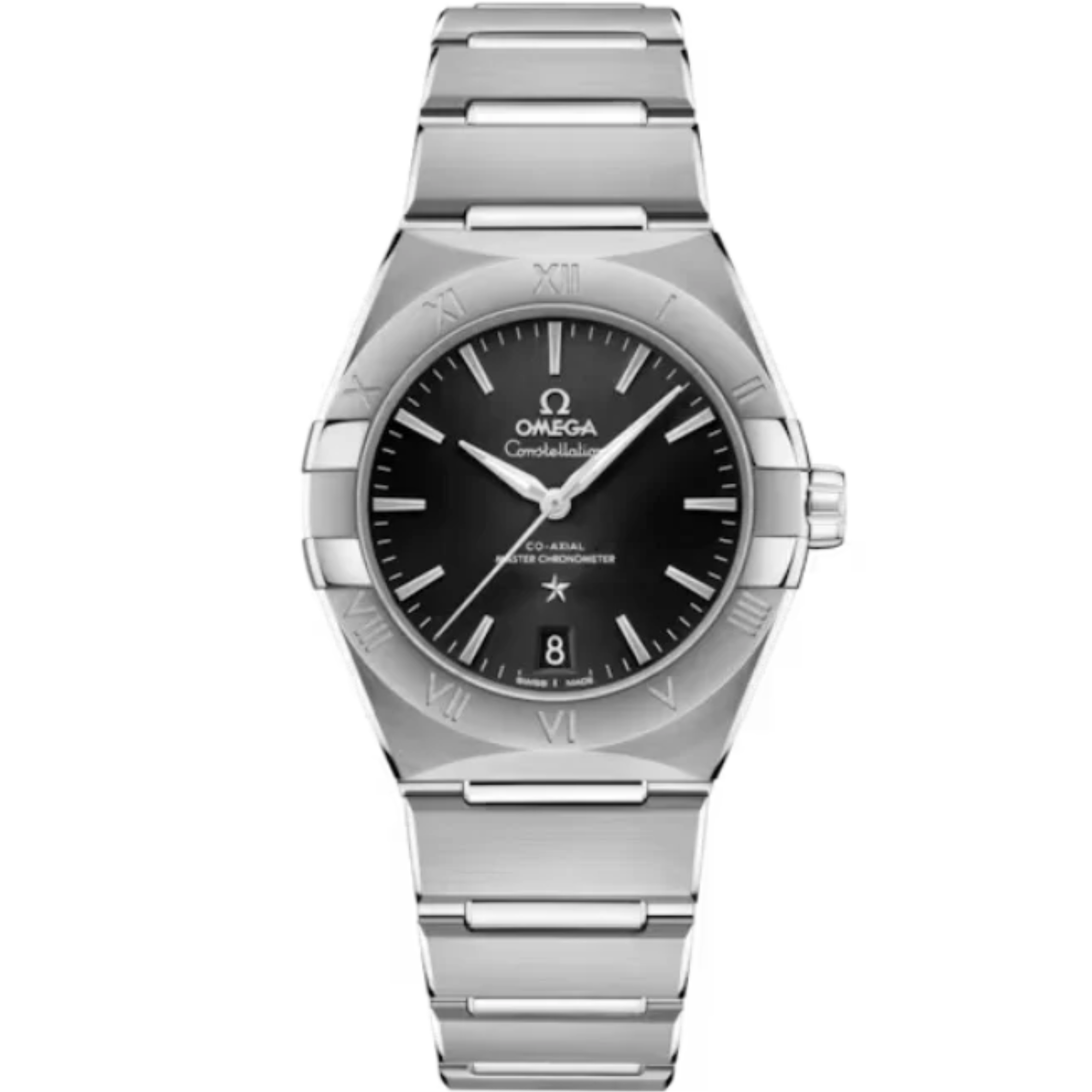 CONSTELLATION 36 MM STAINLESS STEEL WITH BLACK DIAL - Omega