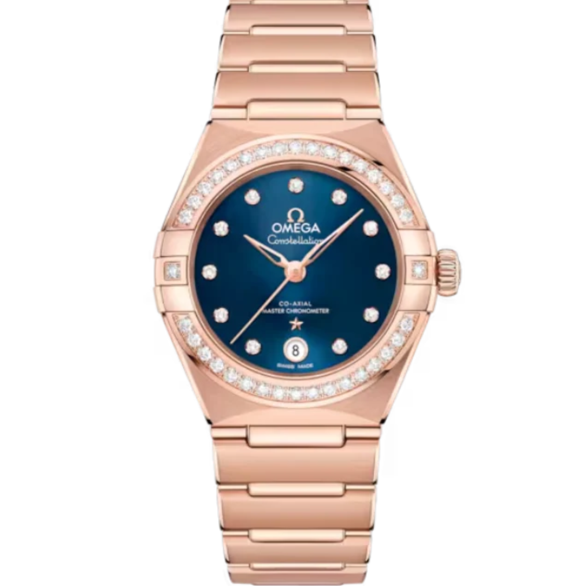 CONSTELLATION 29 MM SEDNA™ GOLD WITH BLUE DIAL - Omega