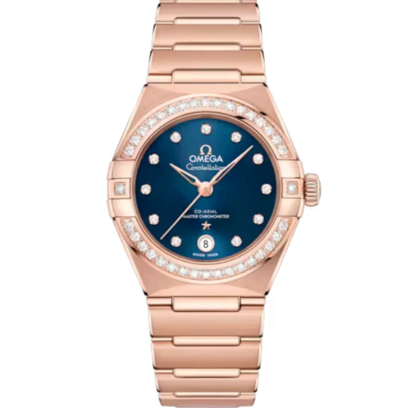 CONSTELLATION 29 MM SEDNA™ GOLD WITH BLUE DIAL - Omega