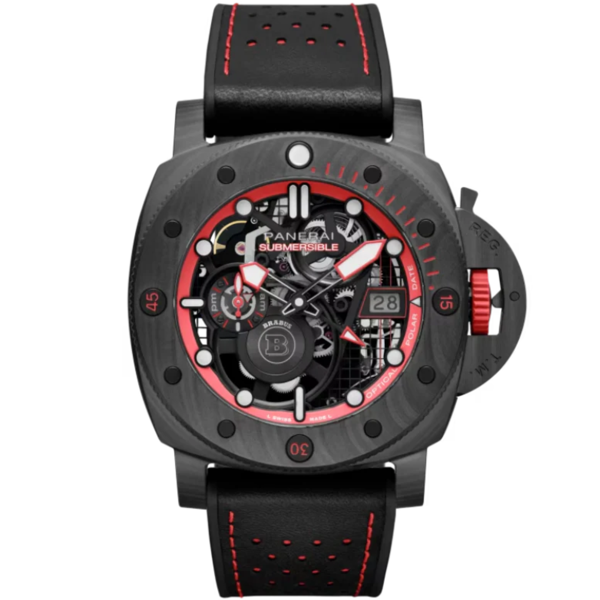 SUBMERSIBLE S BRABUS EXPERIENCE EDITION PAM01285 47 MM CARBOTECH™ WITH BLACK DIAL - Panerai
