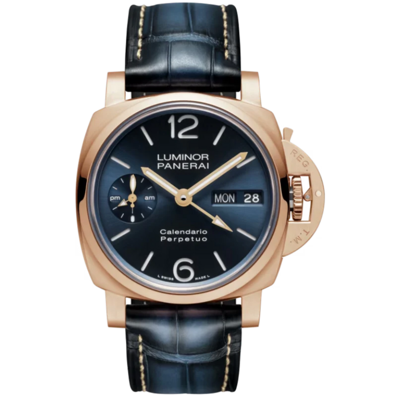 LUMINOR PERPETUAL CALENDAR PAM00742 44 MM GOLDTECH™ WITH NAVY BLUE DIAL - Panerai