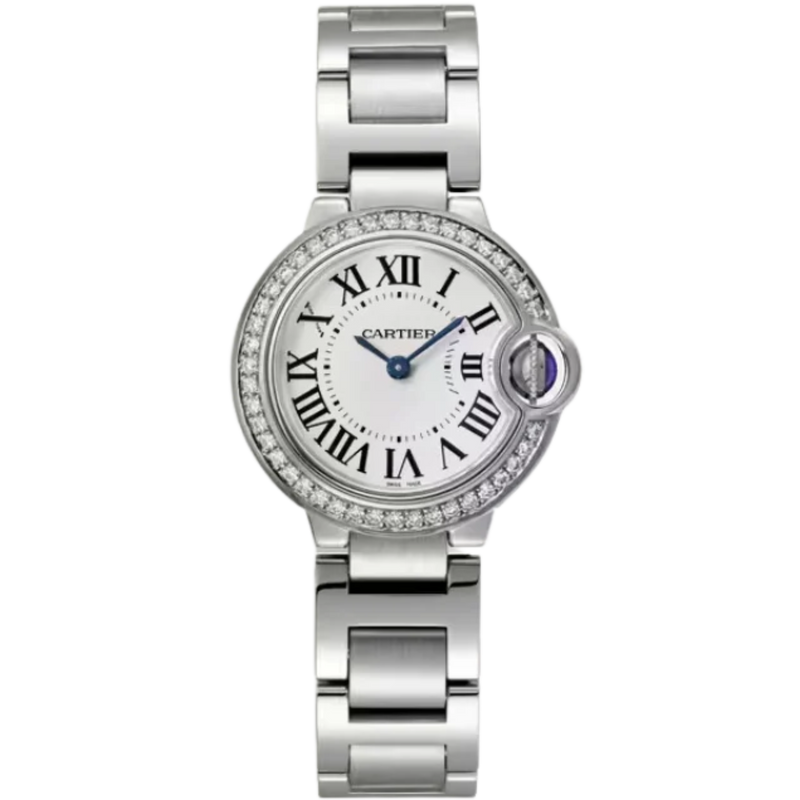 BALLON BLEU DE CARTIER 28 MM STAINLESS STEEL WITH OPALINE DIAL - Cartier