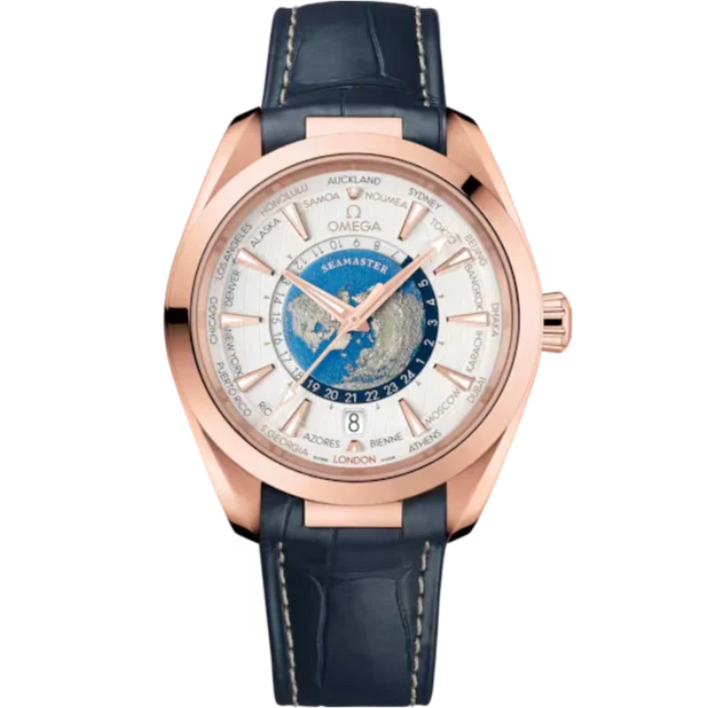 SEAMASTER AQUA TERRA 150M 43 MM SEDNA™ GOLD WITH SILVER DIAL - Omega