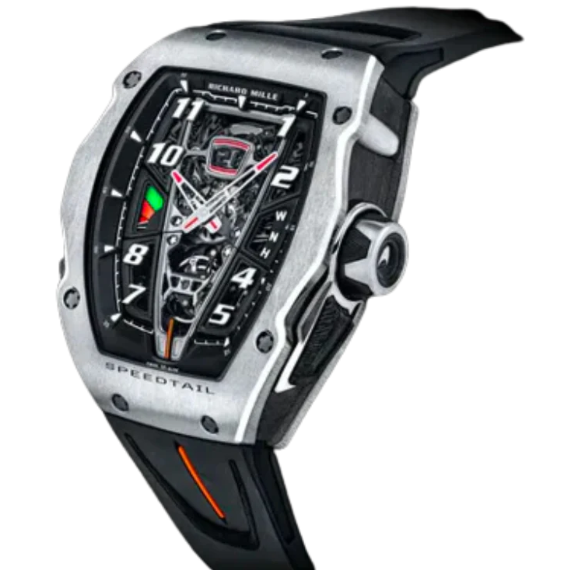 RM 40-01 McLaren Speedtail Automatic Winding Tourbillon Black Rubber Titanium Case - Richard Mille