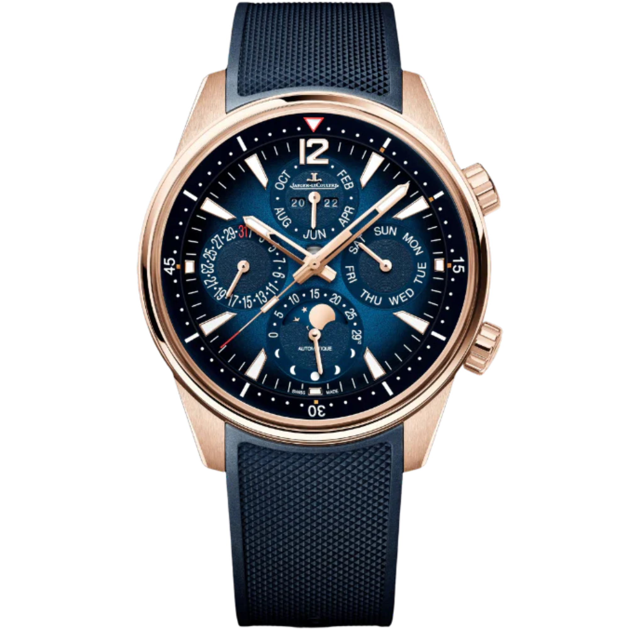 POLARIS PERPETUAL CALENDAR 42 MM 18K ROSE GOLD WITH BLUE DIAL - Jaeger-LeCoultre