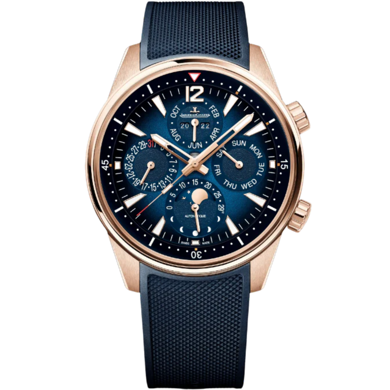 POLARIS PERPETUAL CALENDAR 42 MM 18K ROSE GOLD WITH BLUE DIAL - Jaeger-LeCoultre