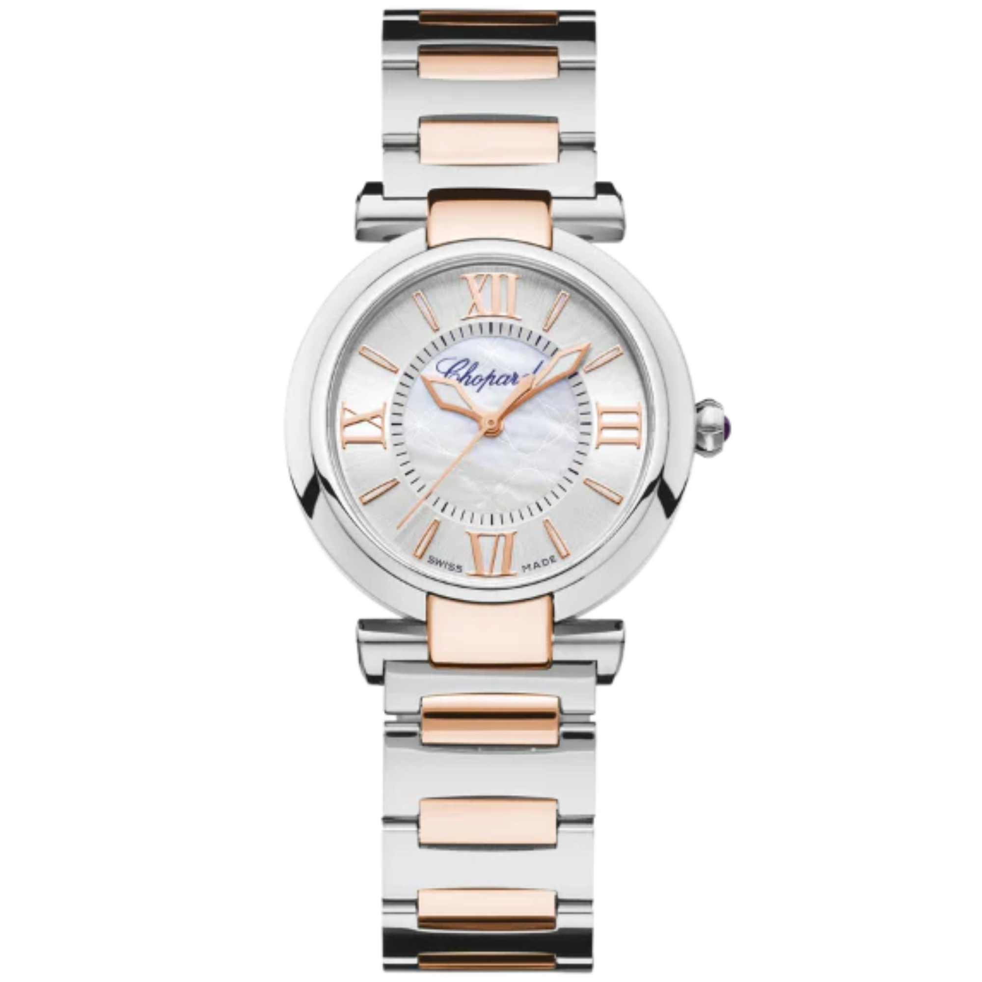 IMPERIALE 29 MM ETHICAL ROSE GOLD - LUCENT STEEL™ WITH SILVER - MOTHER OF PEARL DIAL - Chopard