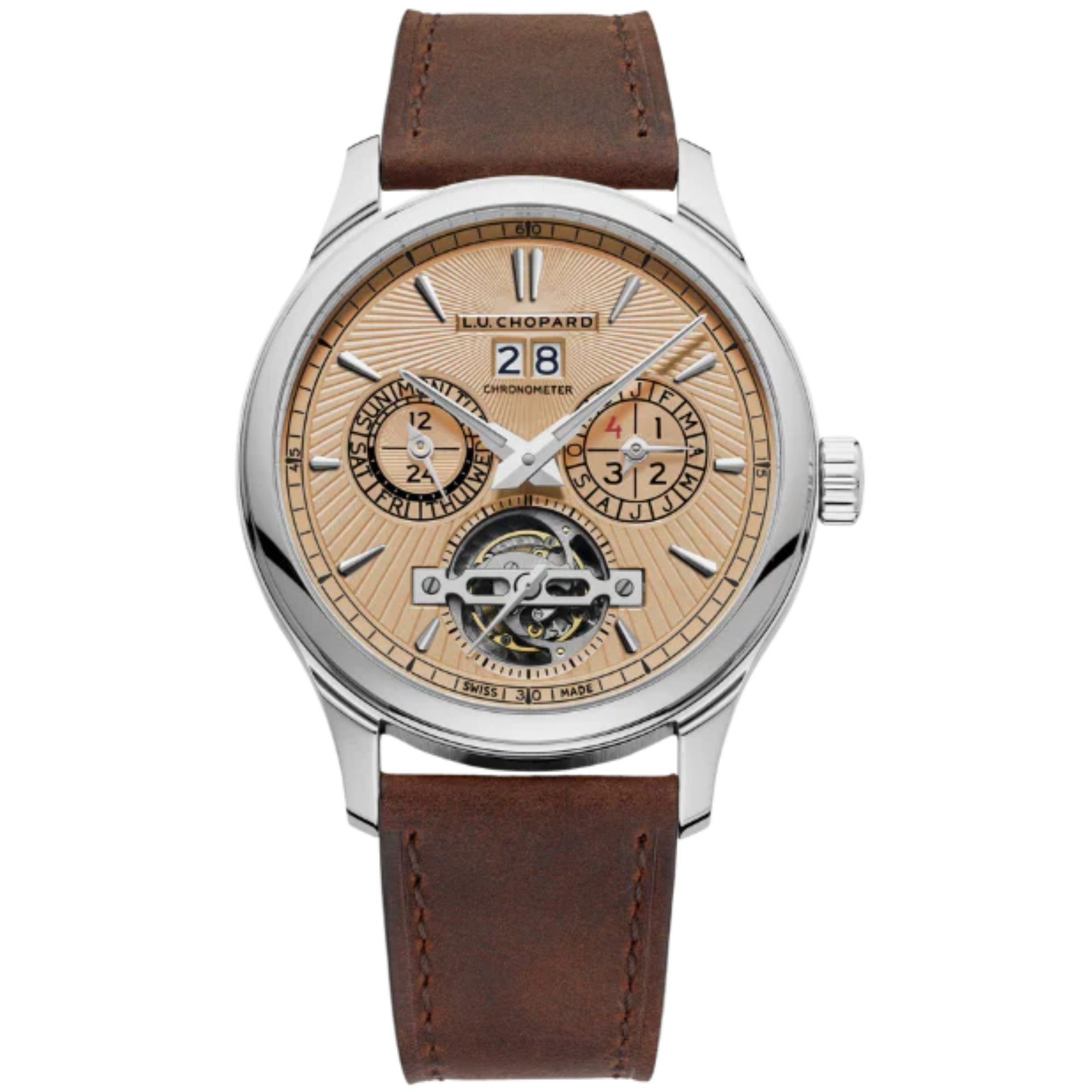 L.U.C PERPETUAL T LIMITED EDITION 43 MM ETHICAL WHITE GOLD WITH SALMON DIAL - Chopard