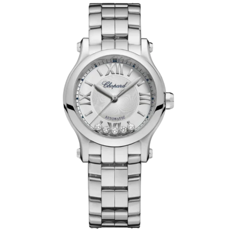 HAPPY SPORT 30 MM LUCENT STEEL™ WITH SILVER DIAL - Chopard