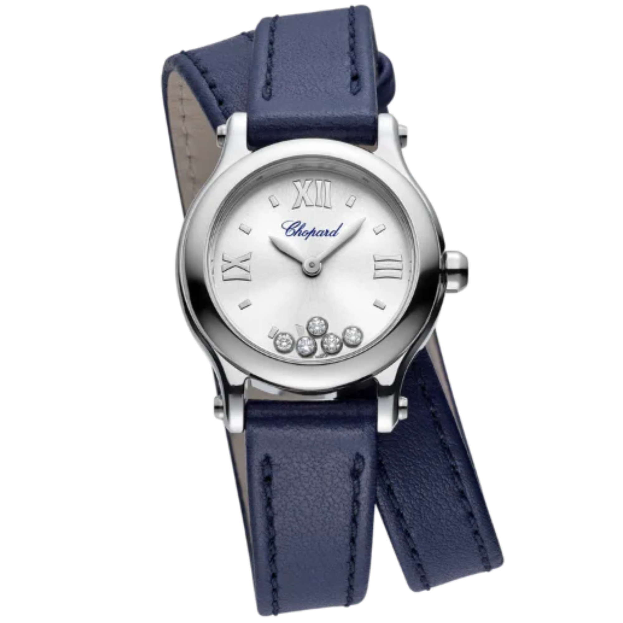 HAPPY SPORT 25 MM LUCENT STEEL™ WITH SILVER DIAL - Chopard