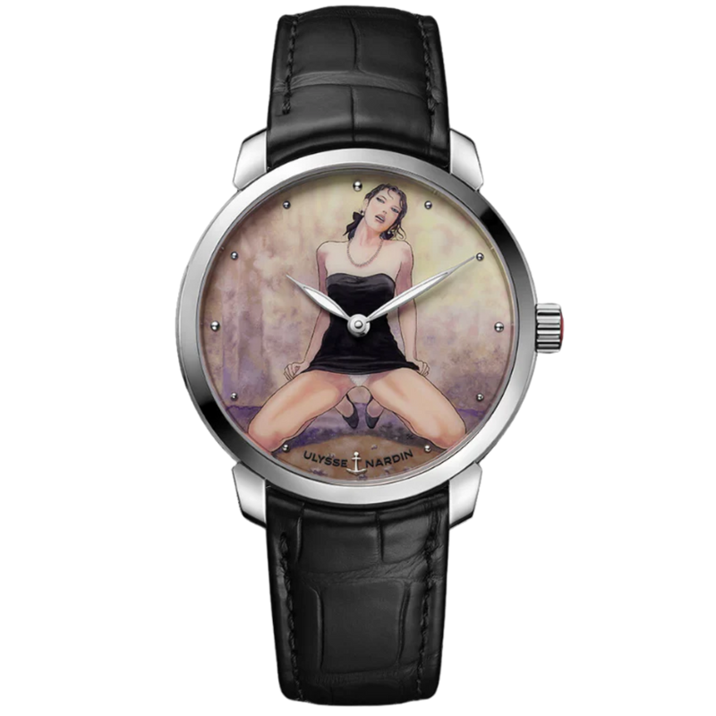 CLASSICO MANARA DECLIC 40 MM STAINLESS STEEL WITH WHITE DIAL - Ulysse Nardin