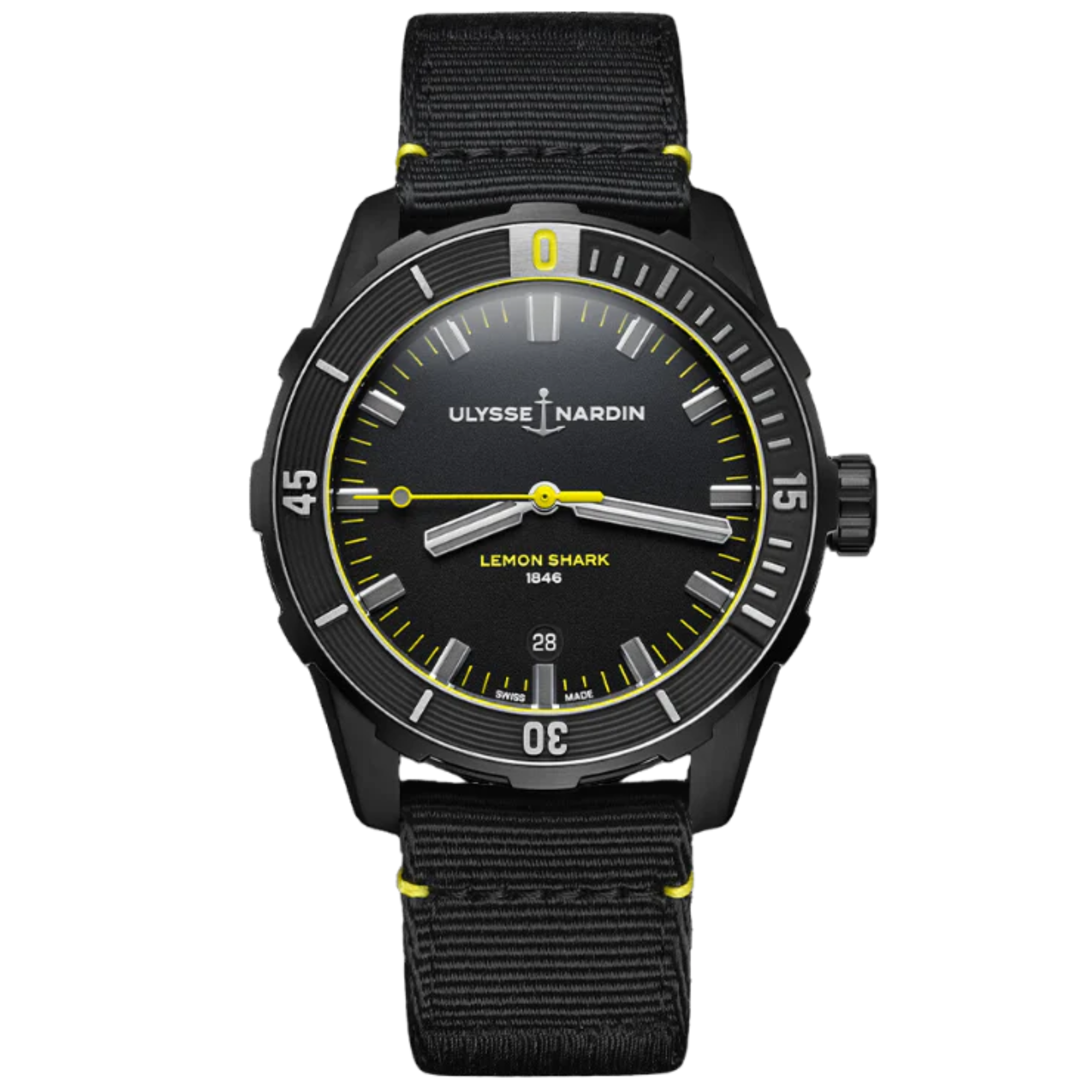 DIVER LEMON SHARK 42 MM STAINLESS STEEL WITH BLACK DIAL - Ulysse Nardin
