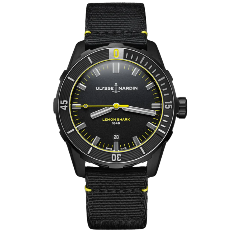 DIVER LEMON SHARK 42 MM STAINLESS STEEL WITH BLACK DIAL - Ulysse Nardin