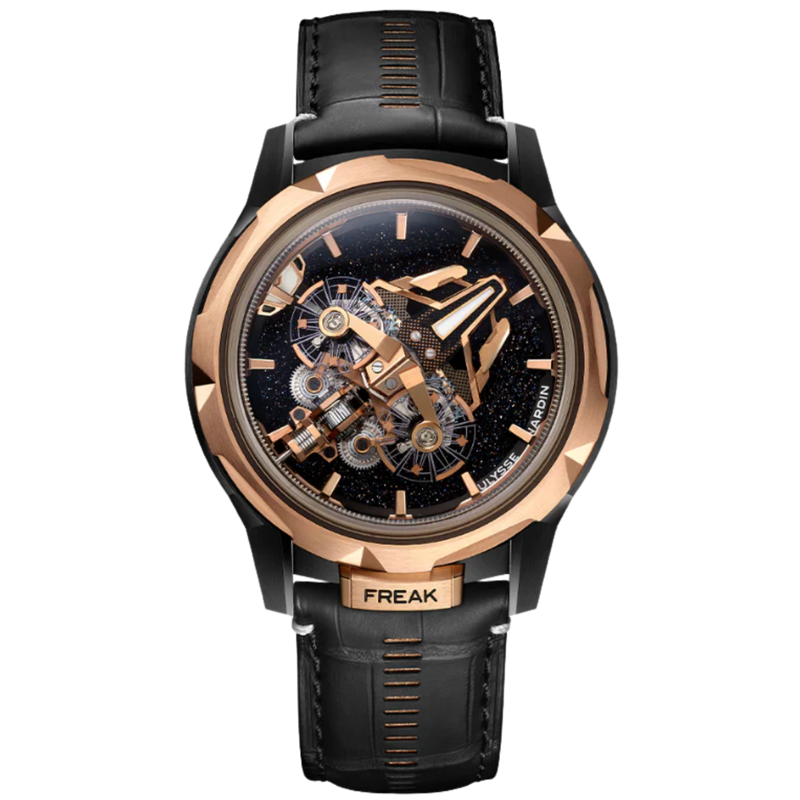 FREAK S 45 MM CERAMIC - GOLD WITH BLACK DIAL - Ulysse Nardin