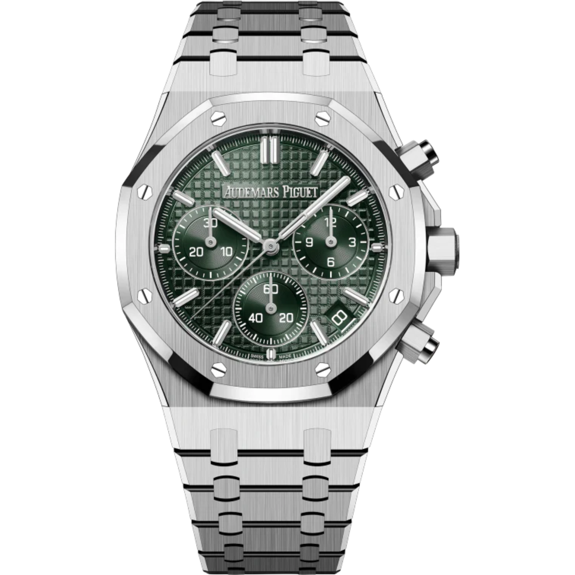 Audemars Piguet Royal Oak Chronograph Ref. 26240ST.OO.1320ST.08 41MM Stainless Steel Green Dial - Audemars Piguet