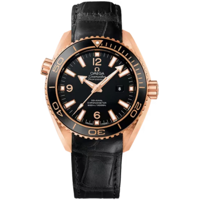 SEAMASTER PLANET OCEAN 600M 37 MM RED GOLD WITH BLACK DIAL - Omega
