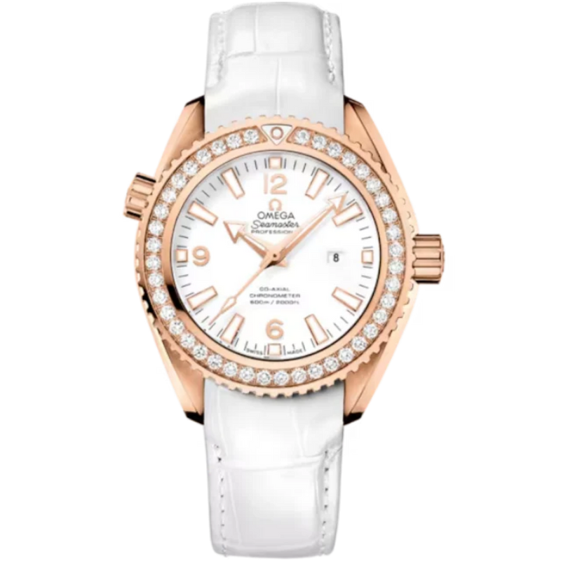 SEAMASTER PLANET OCEAN 600M 37 MM RED GOLD WITH WHITE DIAL - Omega