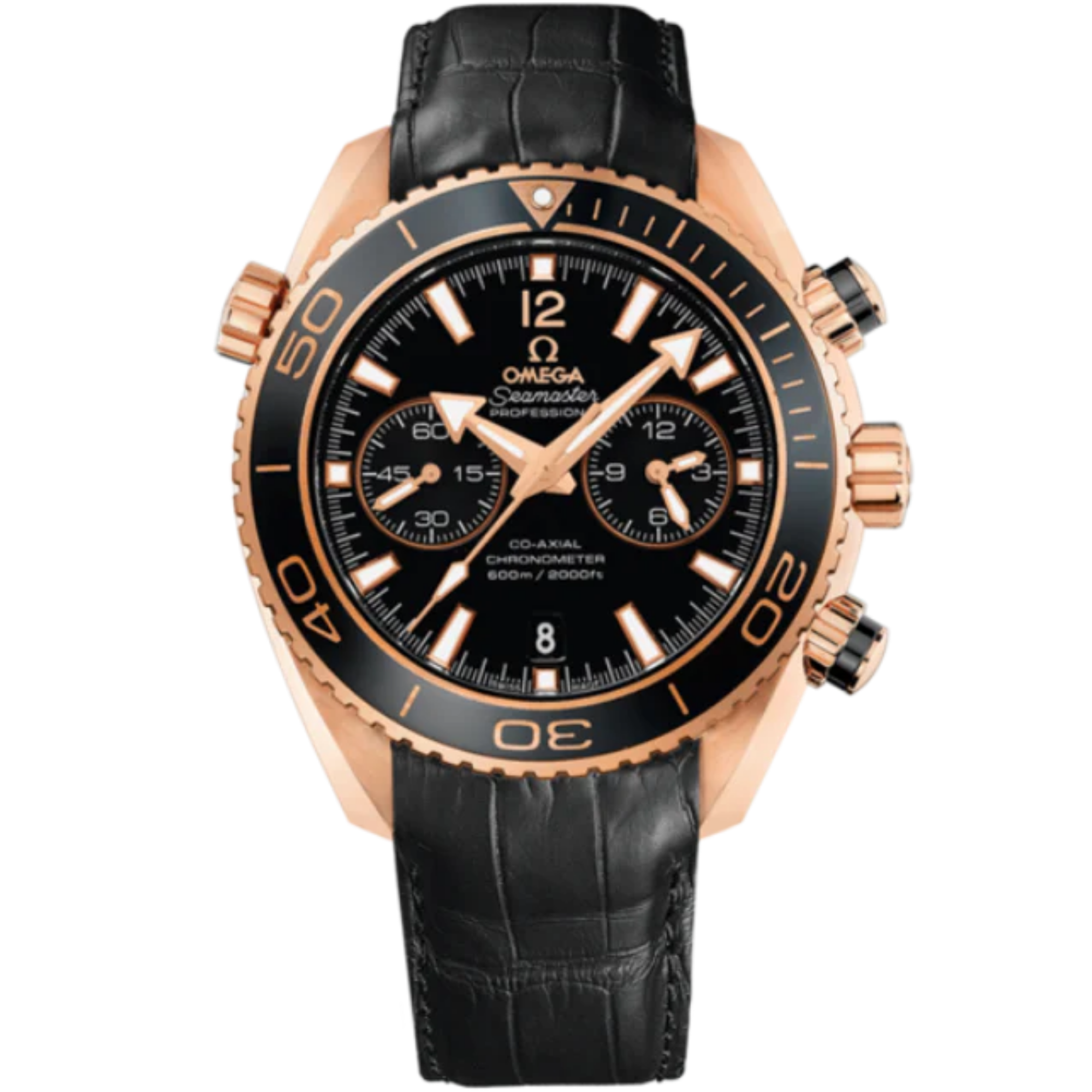 SEAMASTER PLANET OCEAN 600M 45 MM RED GOLD WITH BLACK DIAL - Omega