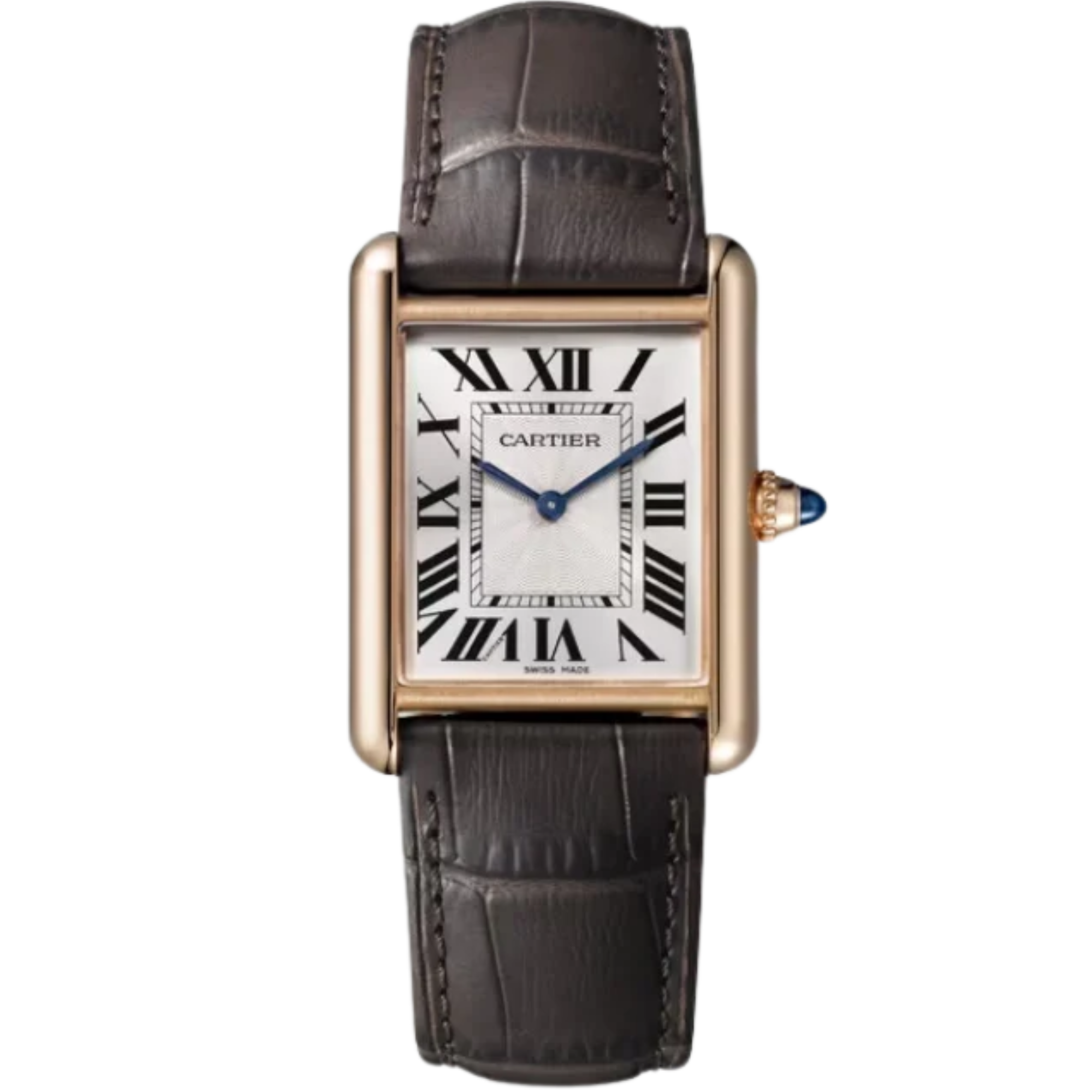 TANK 34 mm LOUIS CARTIER WATCH SILVER ROSE GOLD - Cartier