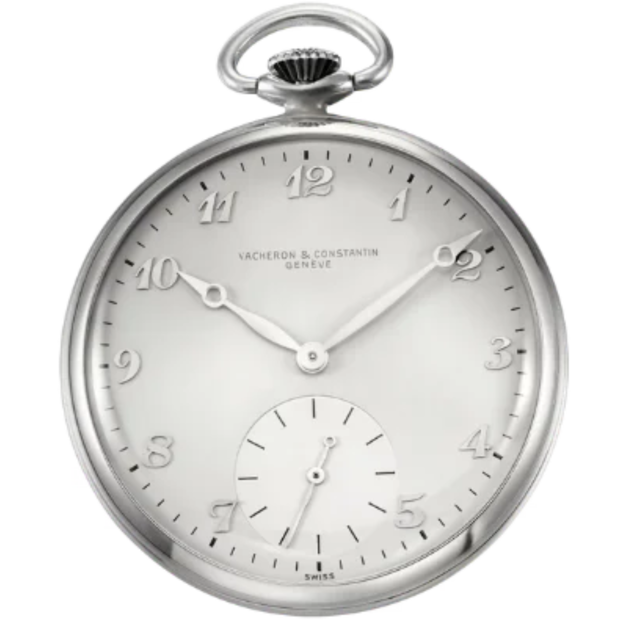 LES COLLECTIONNEURS POCKET WATCH 44 MM ALUMINUM WITH WHITE DIAL - Vacheron Constantin
