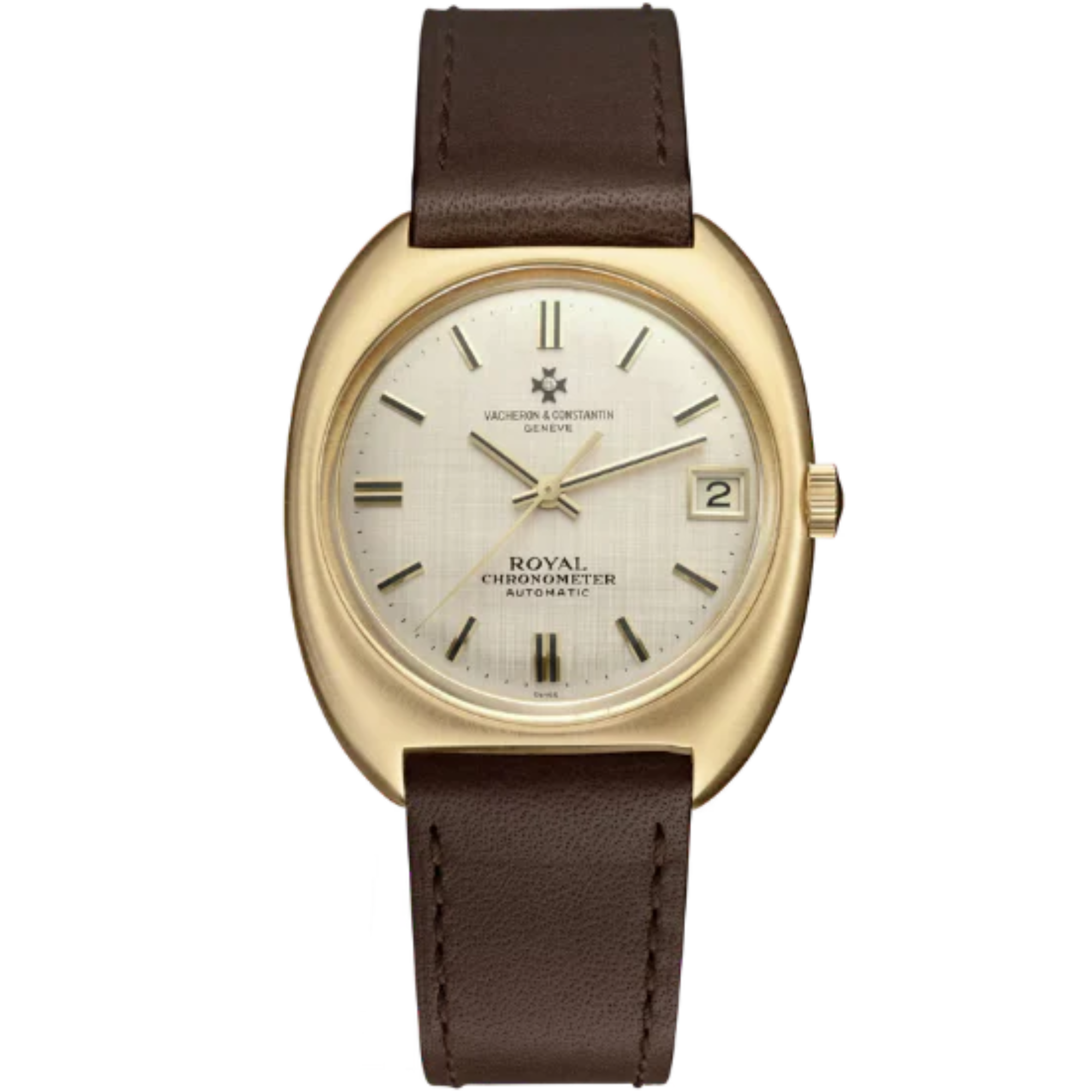 LES COLLECTIONNEURS REFERENCE 7375 36 MM 18K YELLOW GOLD WITH GOLD DIAL - Vacheron Constantin