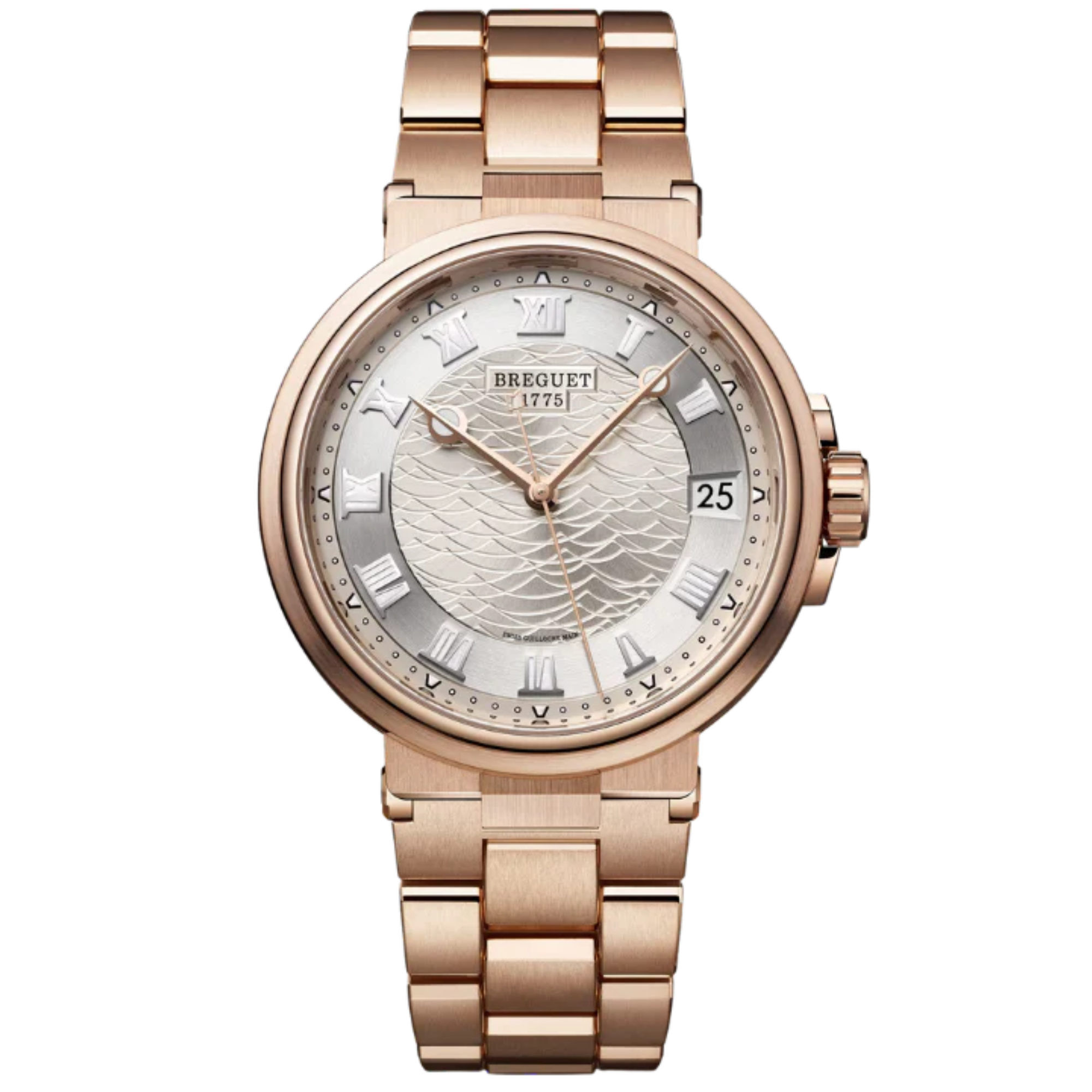 MARINE 5517 40 ROSE GOLD WITH SILVER DIAL - Breguet