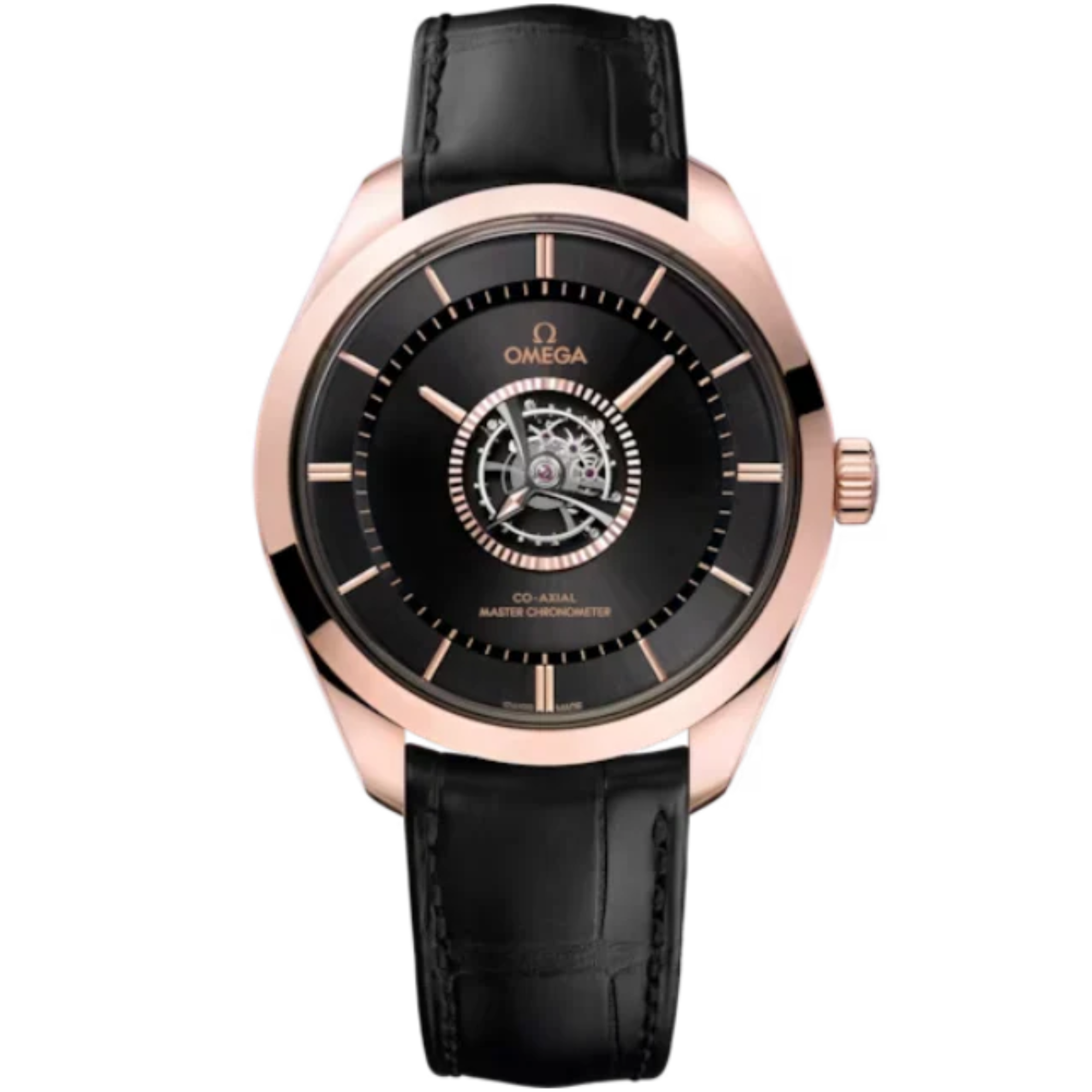 DE VILLE TOURBILLON NUMBERED EDITION 43 MM SEDNA™ GOLD ‑ CANOPUS GOLD™ WITH BLACK DIAL - Omega