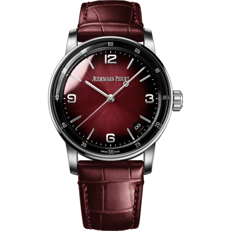 Code 11.59 by Audemars Piguet 41mm Burgundy Alligator Strap Smoked Lacquered Burgundy Dial 18-Carat White Gold Case - Audemars Piguet
