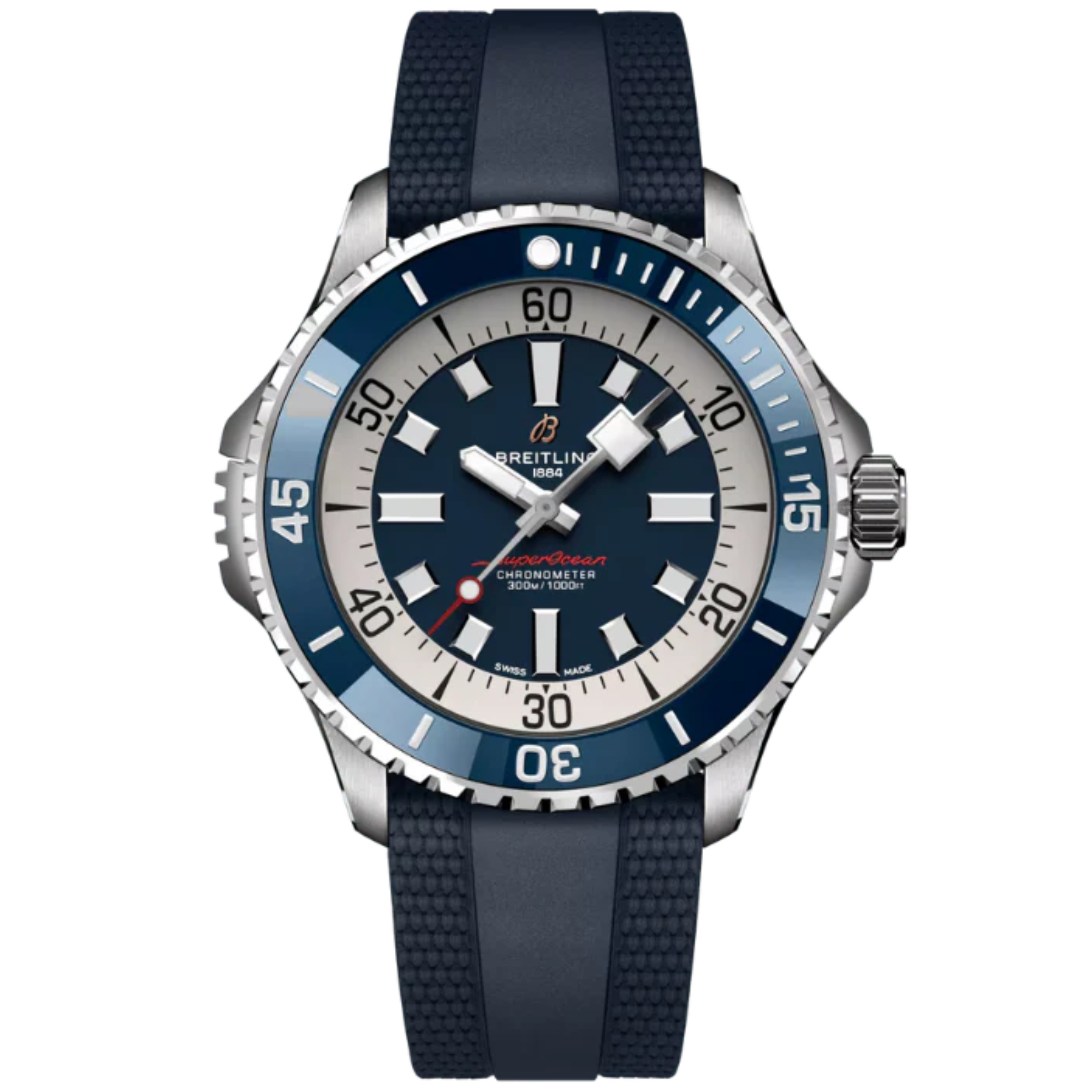 SUPEROCEAN AUTOMATIC 46 MM STAINLESS STEEL WITH BLUE DIAL - Breitling