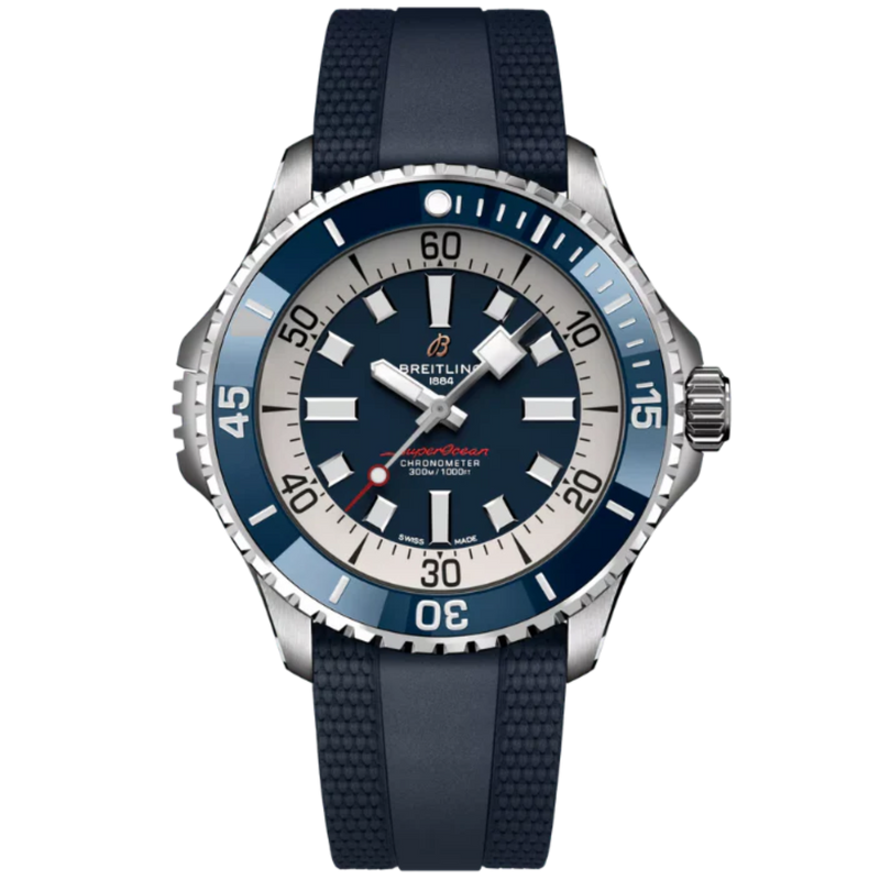 SUPEROCEAN AUTOMATIC 46 MM STAINLESS STEEL WITH BLUE DIAL - Breitling