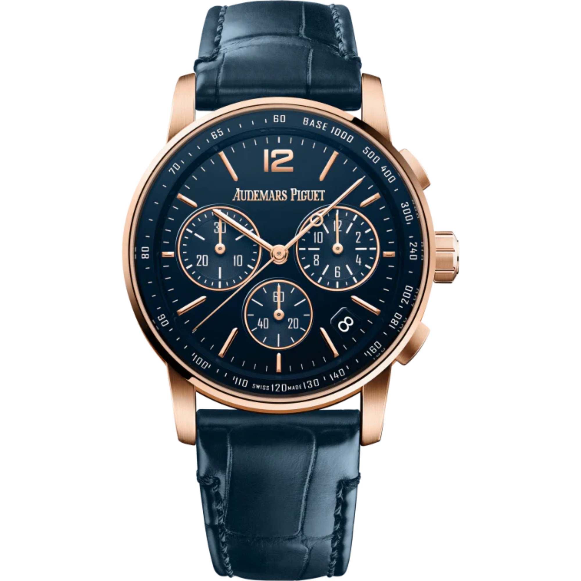 Code 11.59 by Audemars Piguet 41mm Blue Alligator Strap Lacquered Blue Dial 18-carat Pink Gold Case - Audemars Piguet