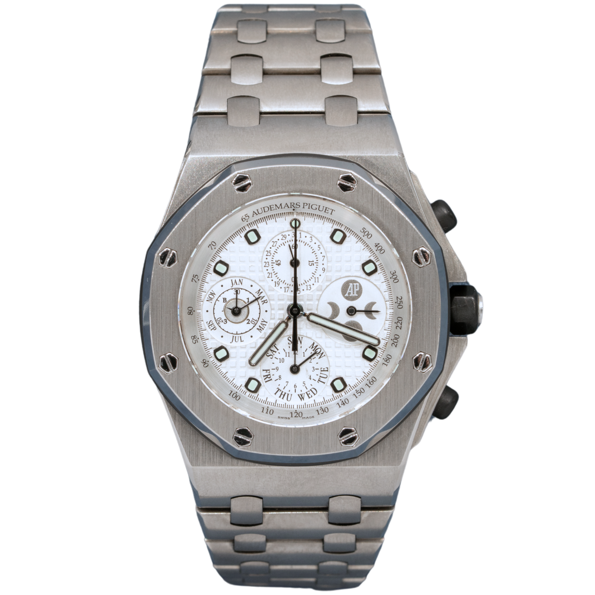 Audemars Piguet Royal Oak Offshore Ref. 25854TI.OO.1150TI.01 Titanium 42MM White Dial - Audemars Piguet