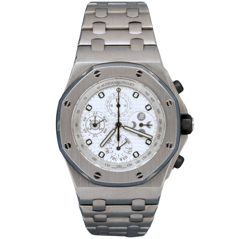 Audemars Piguet Royal Oak Offshore Ref. 25854TI.OO.1150TI.01 Titanium 42MM White Dial - Audemars Piguet