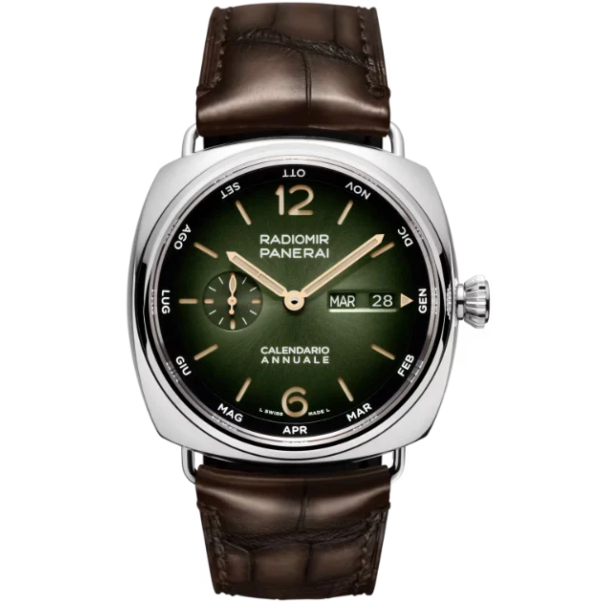 RADIOMIR ANNUAL CALENDAR PAM01364 45 MM PLATINUMTECH™ WITH BRUSHED GREEN DIAL - Panerai