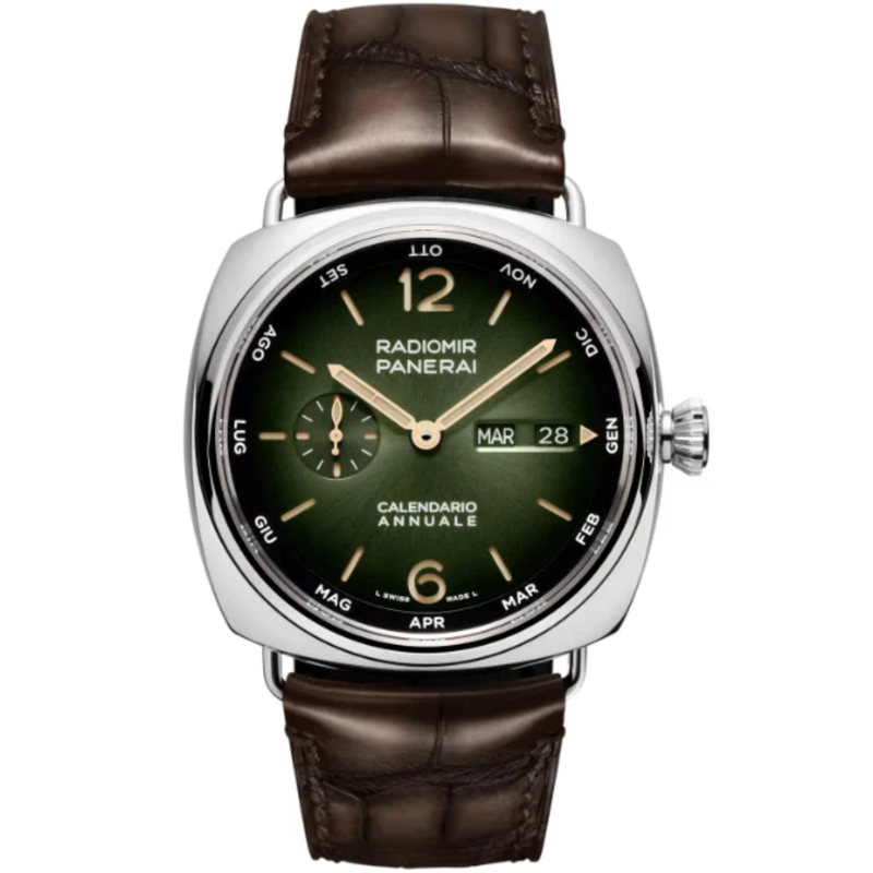 RADIOMIR ANNUAL CALENDAR PAM01364 45 MM PLATINUMTECH™ WITH BRUSHED GREEN DIAL - Panerai