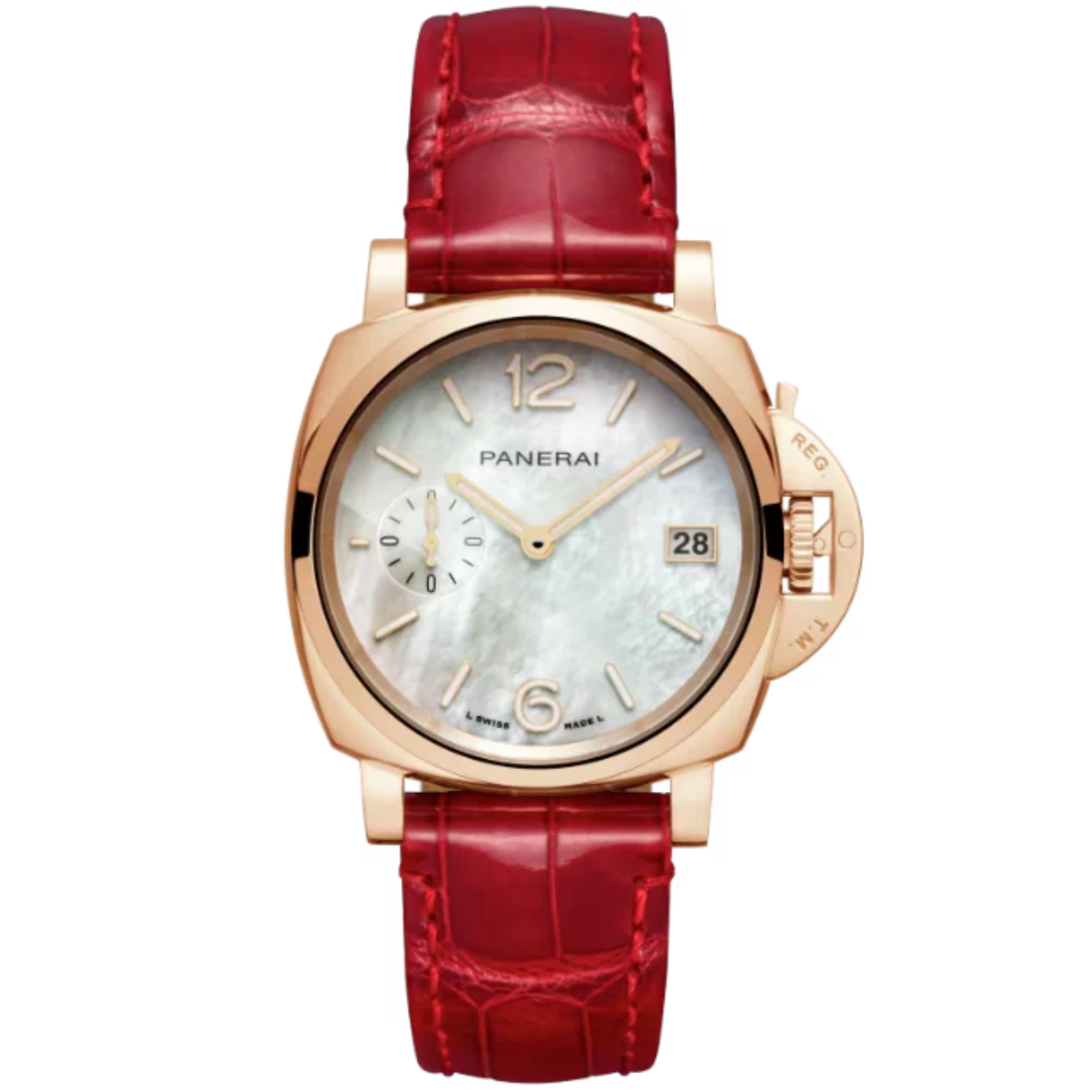 LUMINOR DUE LUNA ROSSA MADREPERLA PAM01280 38 MM GOLDTECH™ WITH MOTHER OF PEARL DIAL - Panerai