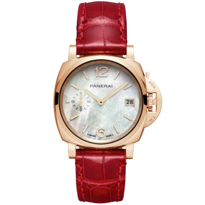 LUMINOR DUE LUNA ROSSA MADREPERLA PAM01280 38 MM GOLDTECH™ WITH MOTHER OF PEARL DIAL - Panerai