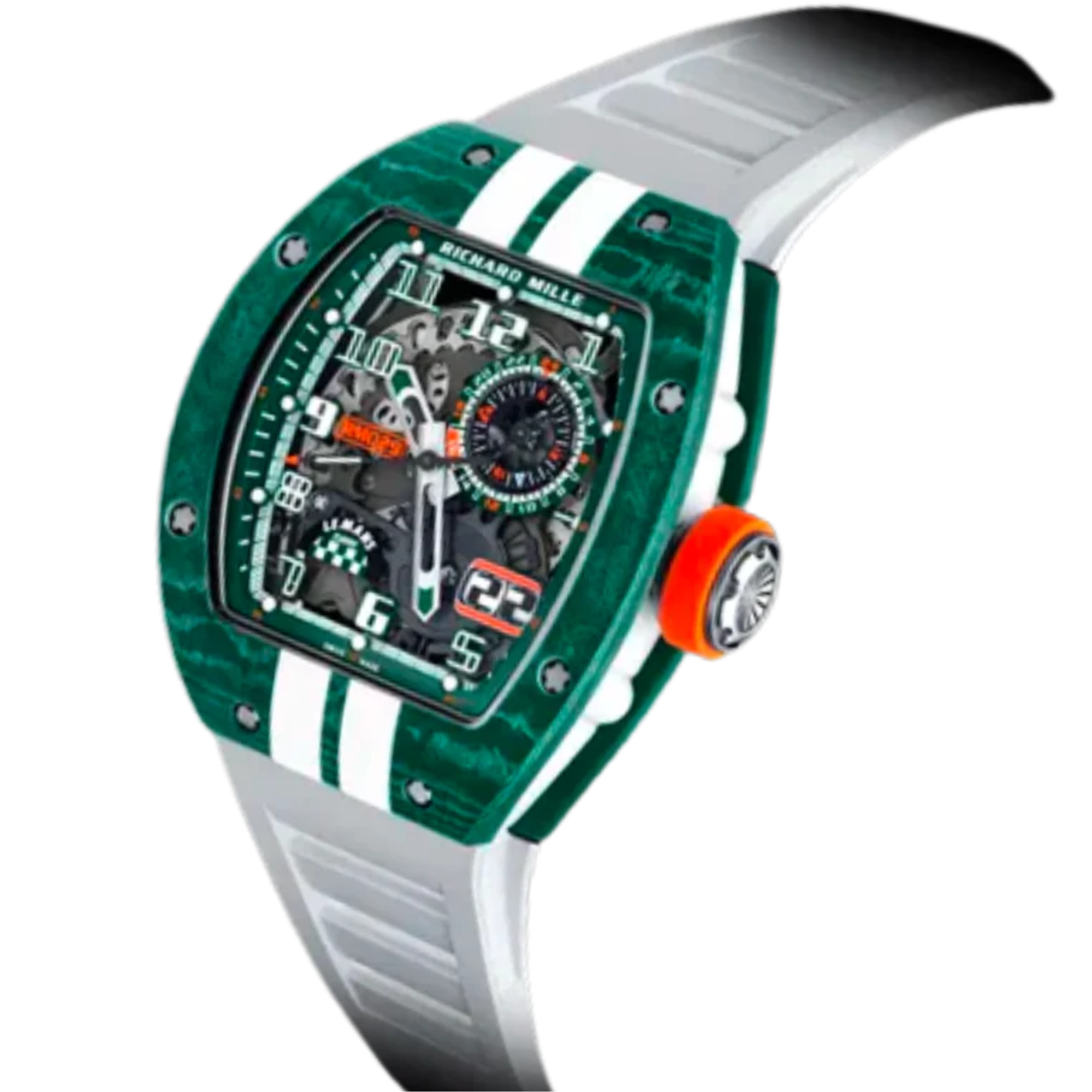 RM 029 Le Mans Classic Limited Edition Automatic White Rubber Strap Carbon Case - Richard Mille