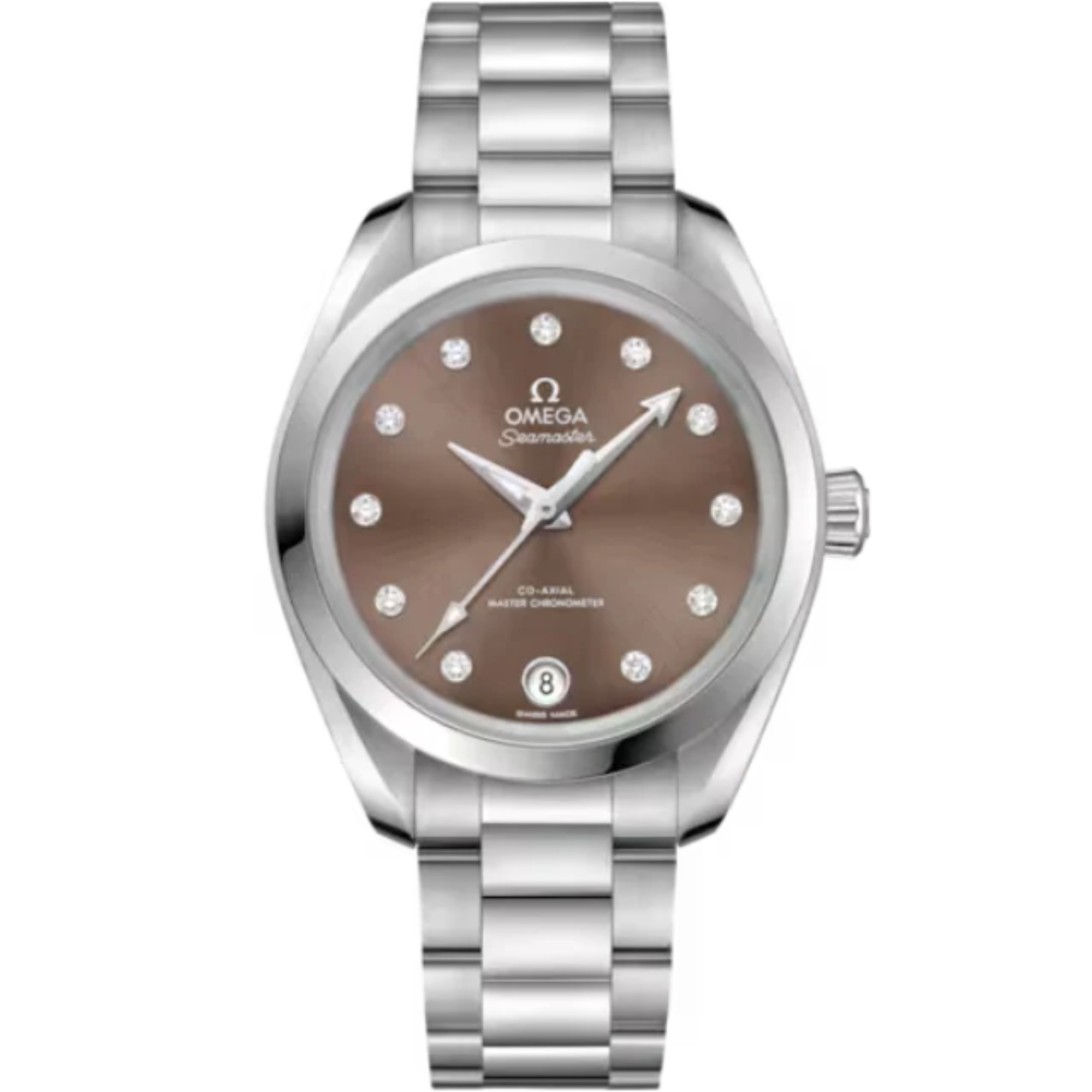 SEAMASTER AQUA TERRA 150M 34 MM STAINLESS STEEL WITH BROWN DIAL - Omega