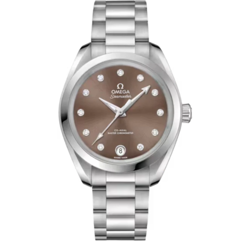 SEAMASTER AQUA TERRA 150M 34 MM STAINLESS STEEL WITH BROWN DIAL - Omega