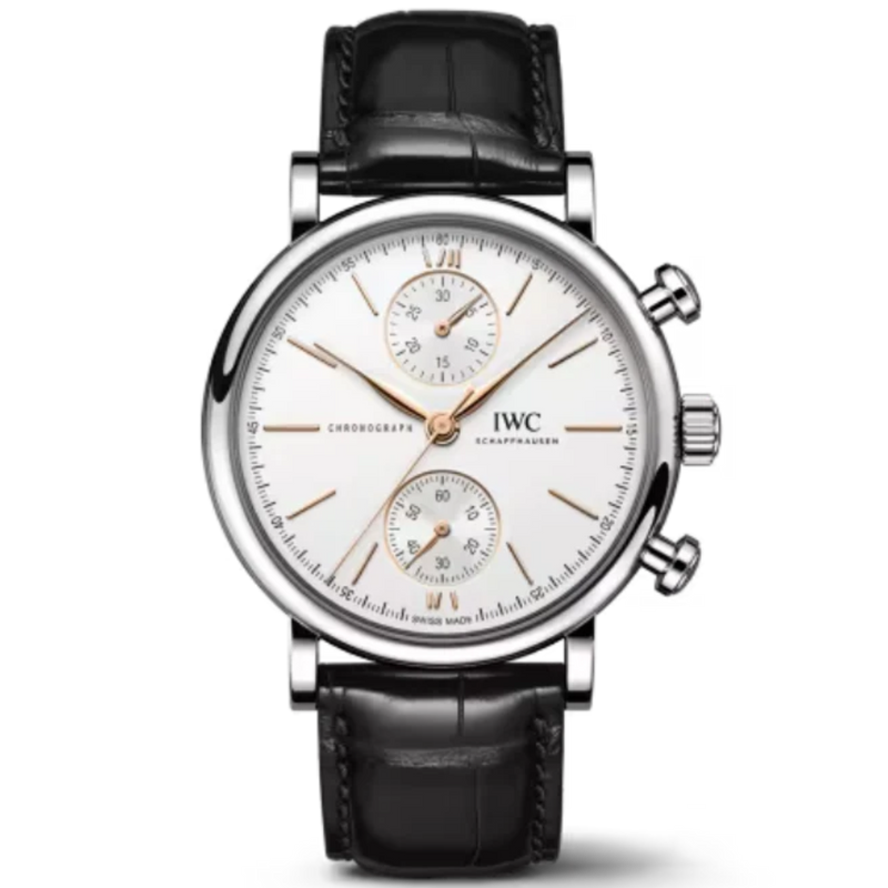 PORTOFINO CHRONOGRAPH 39 MM STAINLESS STEEL WITH WHITE DIAL - IWC