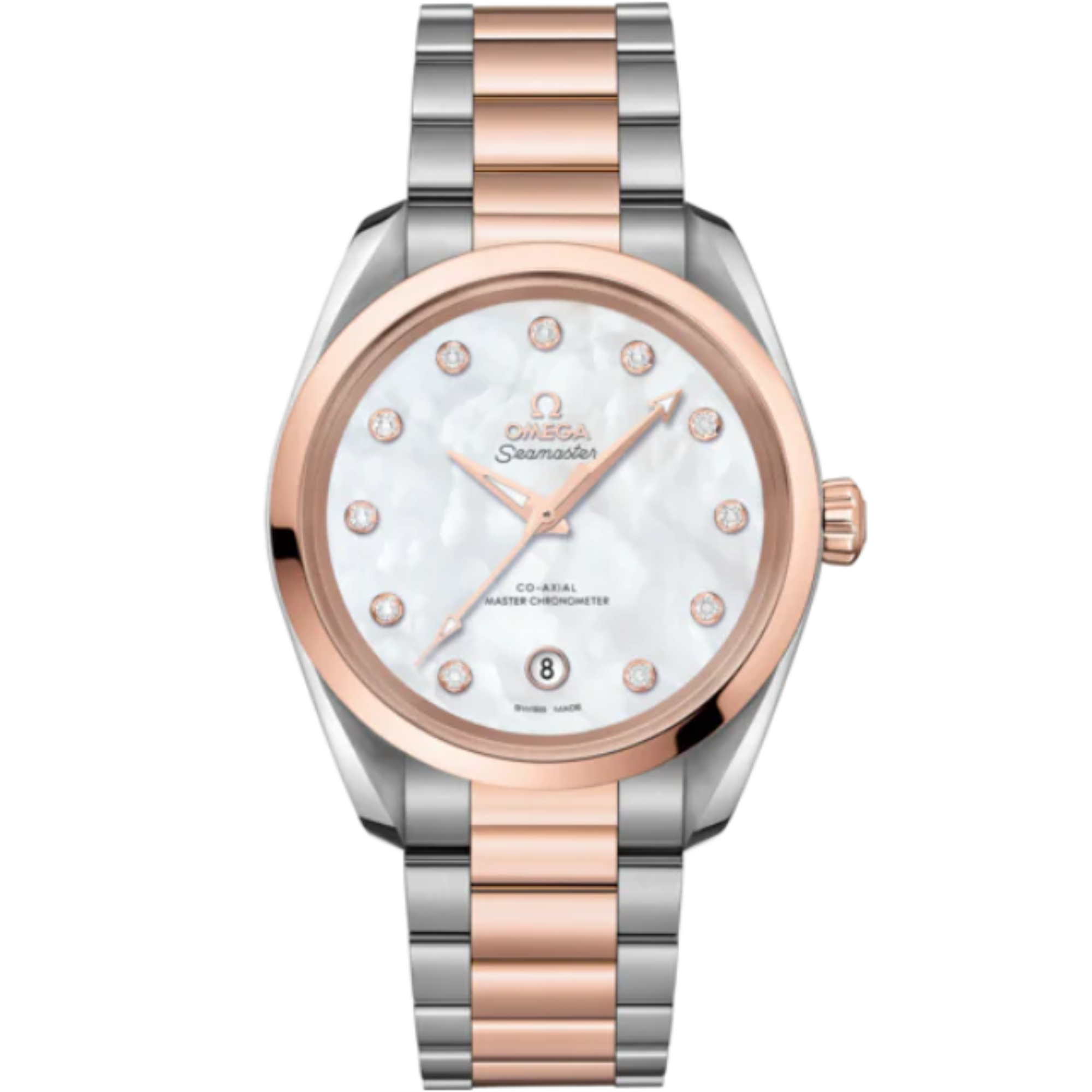 SEAMASTER AQUA TERRA 150M 38 MM STAINLESS STEEL - SEDNA™ GOLD WITH MOTHER OF PEARL DIAL DIAL - Omega