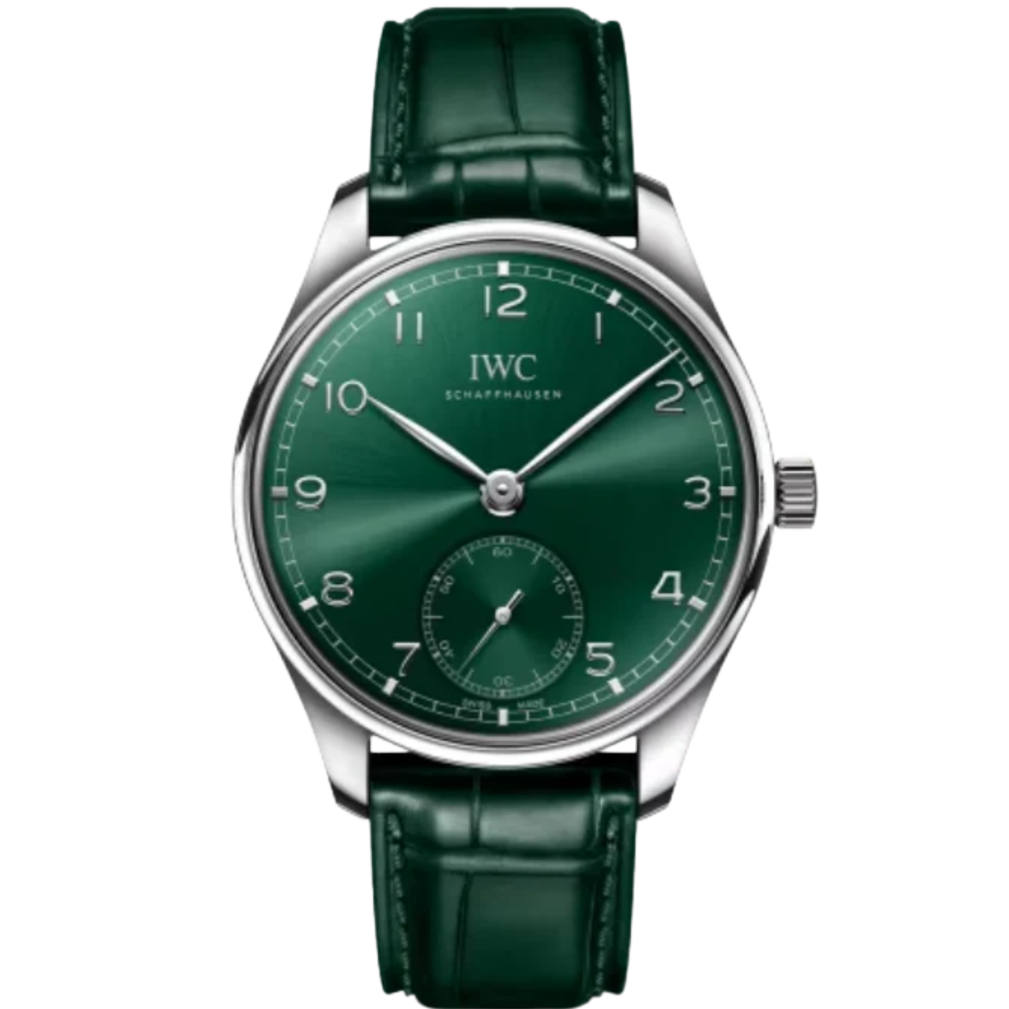 PORTUGIESER AUTOMATIC 40 MM STAINLESS STEEL WITH GREEN DIAL - IWC
